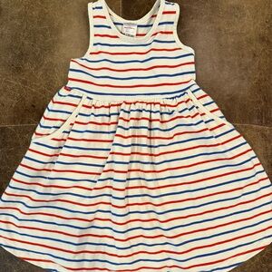 Hanna Andersson Red and Blue Striped Kids Dress